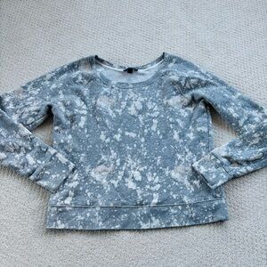 JCrew paint splatter Grey Crewneck Sweatshirt